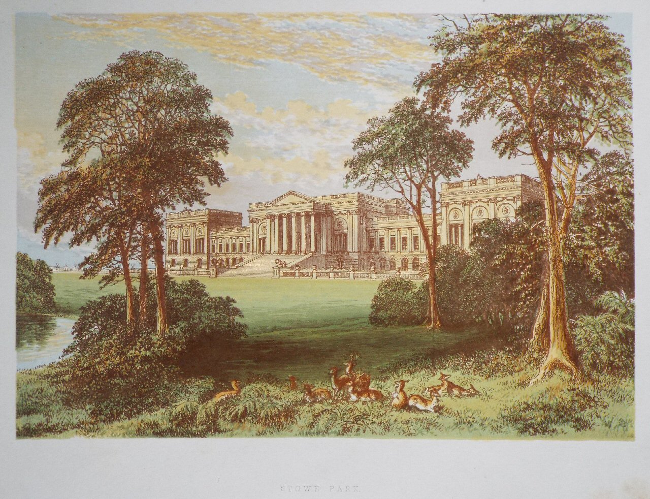 Chromo-lithograph - Stowe Park.